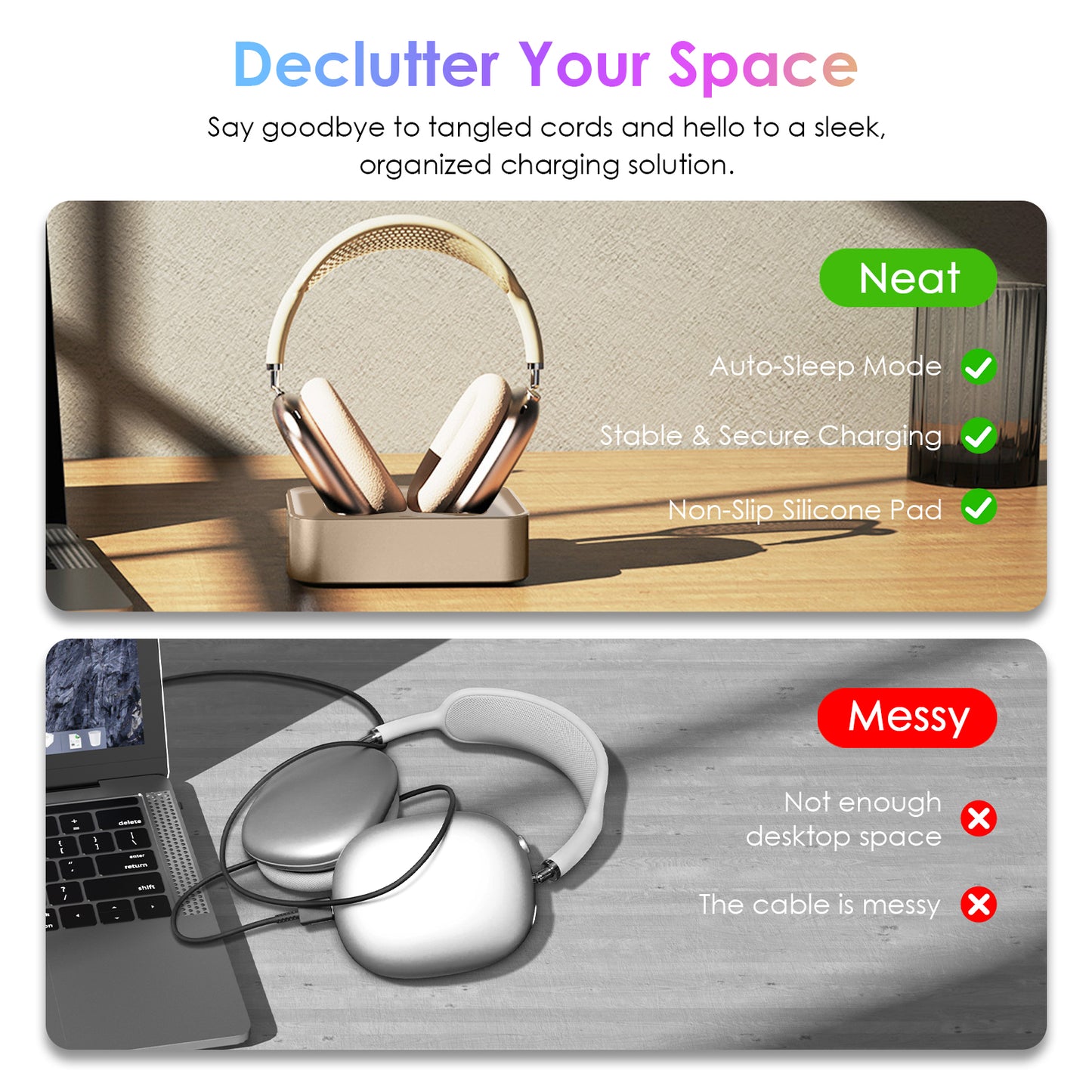 Headphone Charging Station for AirPods Max