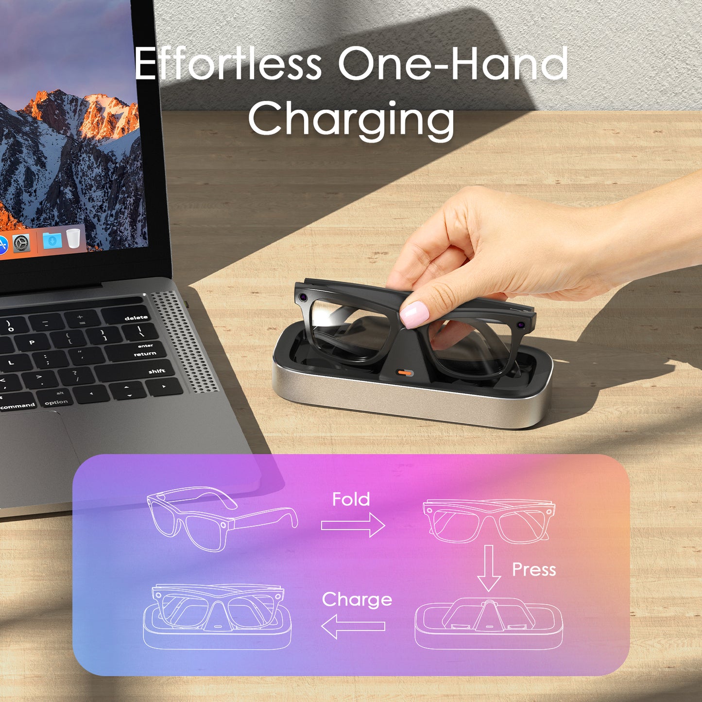 Charging Station for Meta Ray-Ban&Oakley Glasses