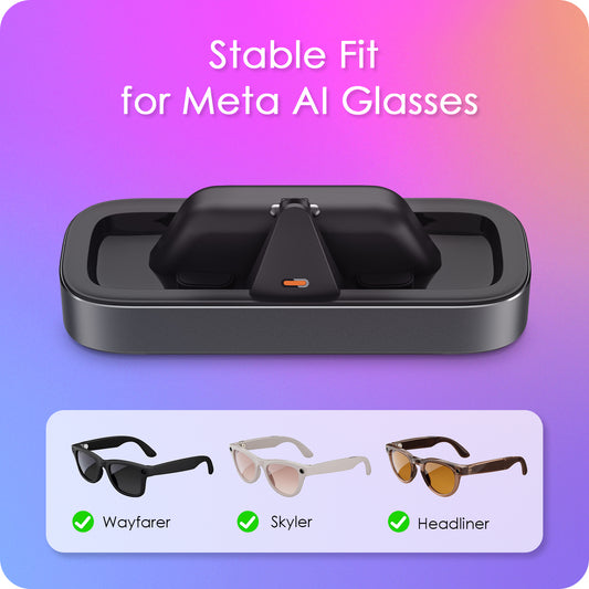 Charging Station for Meta Ray-Ban&Oakley Glasses