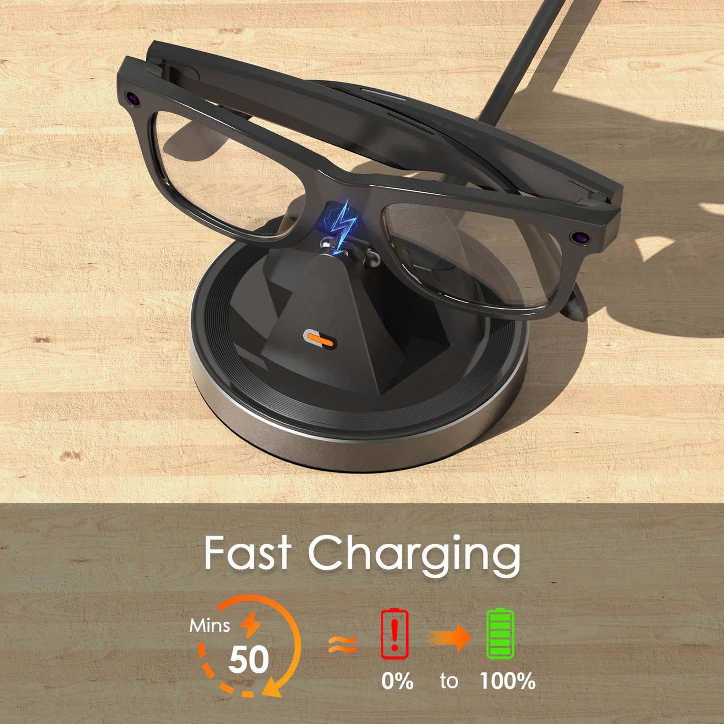 Charging Station for Meta Ray-Ban Glasses and Oakley Glasses