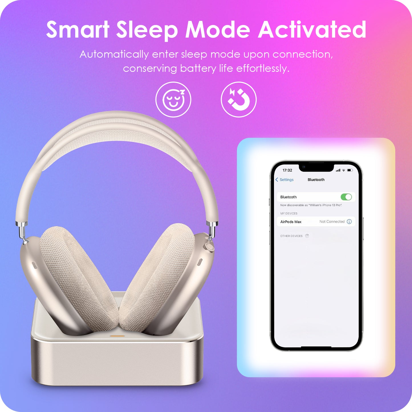 Headphone Charging Station for AirPods Max