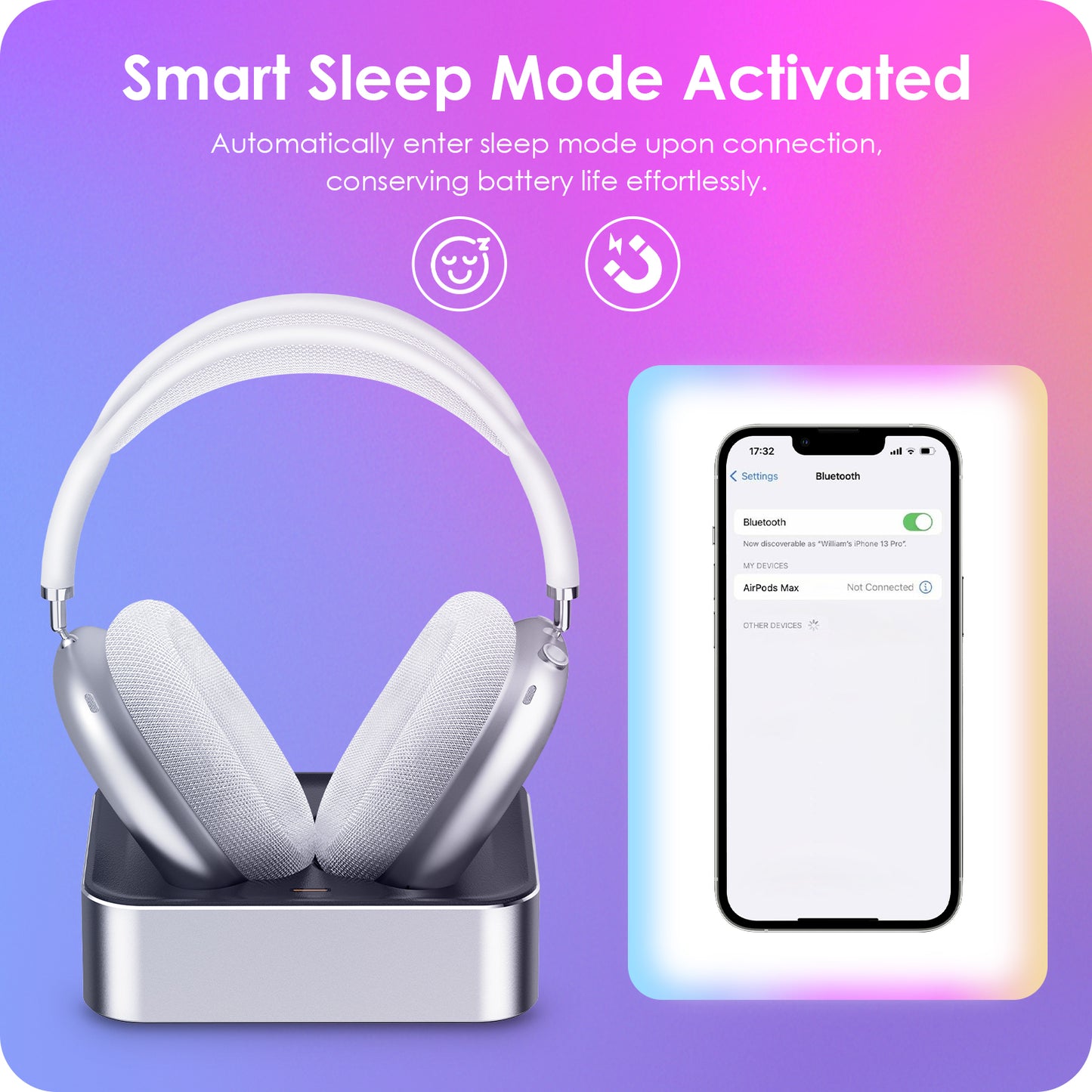Headphone Charging Station for AirPods Max