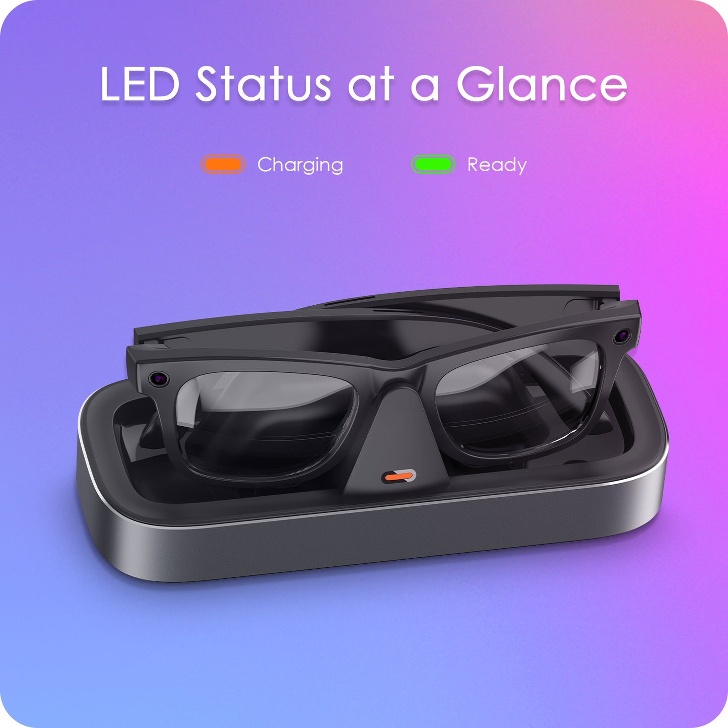 Charging Station with 5000mAh for Meta Ray-Ban&Oakley Glasses