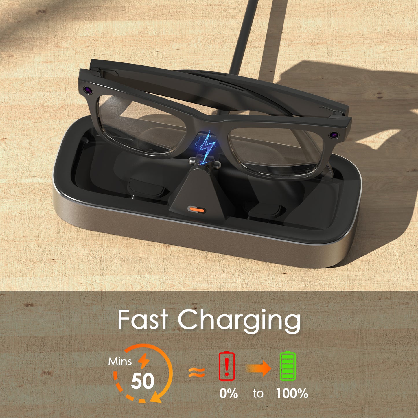 Charging Station for Meta Ray-Ban&Oakley Glasses