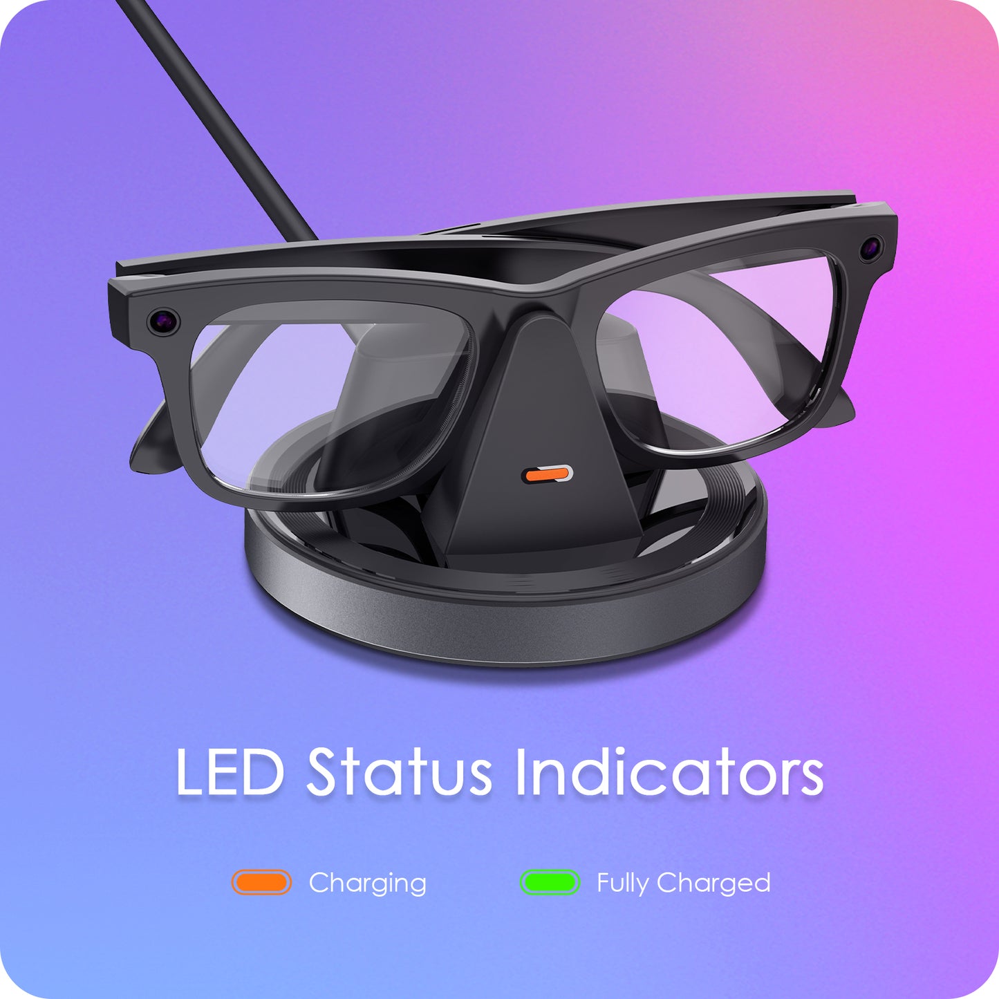 Charging Station for Meta Ray-Ban Glasses and Oakley Glasses